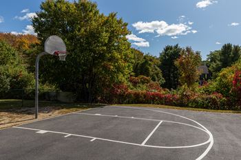 Full outdoor basketball court